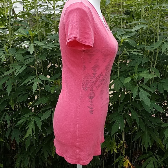 American Eagle sz S graphic tee fitted pink soft - Picture 3 of 8